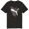 Puma Marškinėliai Paaugliams Graphics Cat Tee Juodas 680297 01