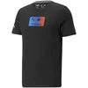 Puma Marškinėliai Vyrams Bmw Mms Logo Tee + Juodas 535884 01