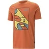 Puma Marškinėliai Vyrams Graphics Court Tee Chili Oranžinis 674481 94