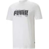 Puma Marškinėliai Vyrams Graphics Puma Wording Baltas 674475 02