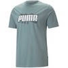 Puma Marškinėliai Vyrams Graphics Wording Tee Žalias 674475 84