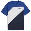 Puma Marškinėliai Vyrams Power Colorblock Tee Mėlyna Baltas 678929 14