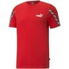 Puma Marškinėliai Vyrams Power Tape Raudona