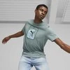 Puma Medvilniniai Marškinėliai Vyrams Graphics Wave Tee Žalias 674483 84
