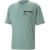 Puma Medvilniniai Marškinėliai Vyrams Open Road Tee Adriatic Žalias 673401 84