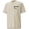Puma Medvilniniai Marškinėliai Vyrams Open Road Tee Granola Creamy 673401 88