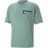 Puma Medvilniniai Marškinėliai Vyrams Open Road Tee Adriatic Žalias 673401 84