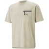 Puma Medvilniniai Marškinėliai Vyrams Open Road Tee Granola Creamy 673401 88