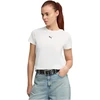 Puma Palaidinė Moterims Ess Centered Cat Logo Tee Baltas 692916 02