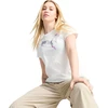 Puma Palaidinė Moterims Graphics Floral Cat Logo Tee Baltas 685081 02