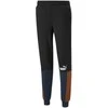 Puma Sportinės Kelnės Vyrams Ess+ Block Sweatpants Juodas Mėlyna Oranžinis 849037 71