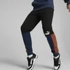 Puma Sportinės Kelnės Vyrams Ess+ Block Sweatpants Juodas Mėlyna Oranžinis 849037 71