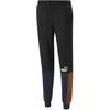 Puma Sportinės Kelnės Vyrams Ess+ Block Sweatpants Juodas Mėlyna Oranžinis 849037 71