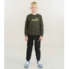 Puma Sportinis Kostiumas Paaugliams Ess No.1 Logo Crew Sweat Fl Žalias Juodas 689721 70
