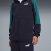 Puma Sportinis Kostiumas Paaugliams Ess Block Hooded Full-Zip Navy Mėlyna Žalias 693334 16