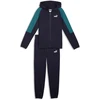 Puma Sportinis Kostiumas Paaugliams Ess Block Hooded Full-Zip Navy Mėlyna Žalias 693334 16