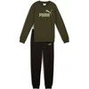 Puma Sportinis Kostiumas Paaugliams Ess No.1 Logo Crew Sweat Fl Žalias Juodas 689721 70