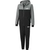 Puma Sportinis Kostiumas Paaugliams Ess+ Block Hooded Juodas Pilkas 670116 03