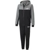 Puma Sportinis Kostiumas Paaugliams Ess+ Block Hooded Juodas Pilkas 670116 03