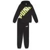 Puma Sportinis Kostiumas Paaugliams Power Sweat Suit Juodas Geltona 679999 51