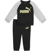 Puma Sportinis Kostiumas Vaikams Minicats Ess Raglan Crew Set Fl Juodas 686281 51