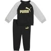 Puma Sportinis Kostiumas Vaikams Minicats Ess Raglan Crew Set Fl Juodas 686281 51