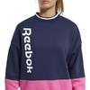 Reebok Džemperis Moterims Te Linear Logo Crew Mėlyna Rožinė FU2194