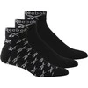 Reebok Kojinės Cl Fo Ankle Sock 3P Juodas GG6675