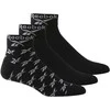 Reebok Kojinės Cl Fo Ankle Sock 3P Juodas GG6675