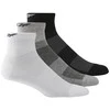 Reebok Kojinės Te Ank Sock 3p Baltas Juodas Pilkas H11292