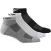 Reebok Kojinės Te Low Cut Sock 3p Baltas Juodas Pilkas