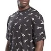 Reebok Marškinėliai Vyrams Te Aop Vector Tee Juodas GL3142