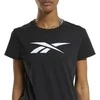 Reebok Palaidinė Moterims Te Graphic Vector T Juodas