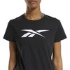 Reebok Palaidinė Moterims Te Graphic Vector T Juodas