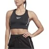 Reebok Sportinė Liemenėlė Moterims Piping Pack Bralett Juodas HD2818