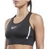 Reebok Sportinė Liemenėlė Moterims Piping Pack Bralett Juodas HD2818