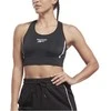 Reebok Sportinė Liemenėlė Moterims Piping Pack Bralett Juodas HD2818