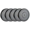 Bumper svarmenų ir štangos komplektas STRONGMAN (Svoris: 150 kg)