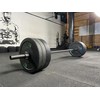 Bumper svarmenų ir štangos komplektas STRONGMAN Premium (Svoris: 120 kg)