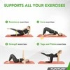 Fitneso kilimėlis Tunturi Fitnessmat NBR 15 mm, rusvos spalvos