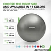 Tunturi Gymball 90cm, sidabrinis