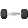 Hanteliai TUNTURI Platinum Hex Rubber Dumbbell, 1-50kg (Svoris: 2 x 3kg)