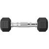 Hanteliai TUNTURI Platinum Hex Rubber Dumbbell, 1-50kg (Svoris: 2 x 1kg)