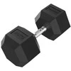 None Hanteliai TUNTURI Platinum Hex Rubber Dumbbell, 1-50kg (Svoris: 1 x 40 kg)