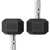 Hanteliai TUNTURI Platinum Hex Rubber Dumbbell, 1-50kg (Svoris: 2 x 4kg)