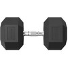 Hanteliai TUNTURI Platinum Hex Rubber Dumbbell, 1-50kg (Svoris: 1 x 37,5kg)