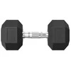 None Hanteliai TUNTURI Platinum Hex Rubber Dumbbell, 1-50kg (Svoris: 1 x 15 kg)