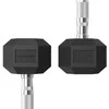 None Hanteliai TUNTURI Platinum Hex Rubber Dumbbell, 1-50kg (Svoris: 2 x 5kg)