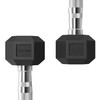 Hanteliai TUNTURI Platinum Hex Rubber Dumbbell, 1-50kg (Svoris: 2 x 1kg)