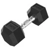 None Hanteliai TUNTURI Platinum Hex Rubber Dumbbell, 1-50kg (Svoris: 1 x 10 kg)